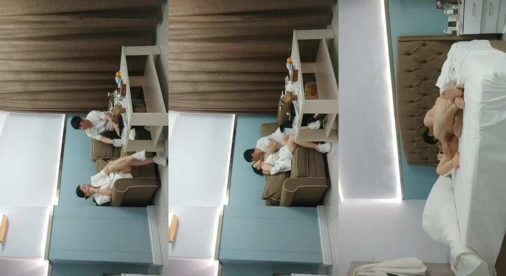 饥渴良家人妻网聊赴约，白色西装御姐舌吻狂干！扒衣吸吮奶子，扶大屁股后入猛操！